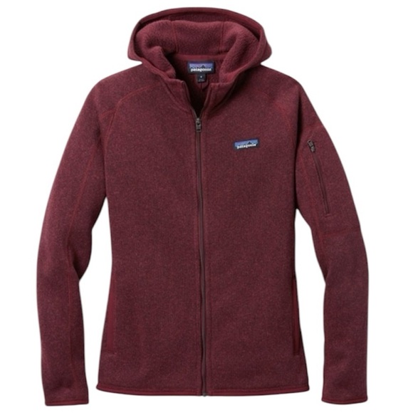 Patagonia Women's Better Sweater Full Zip Fleece Hoodie in Burgundy XS Slim Fit - Picture 1 of 16